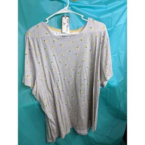 Croft & Barrow The Classic Tee with Lemons 3X